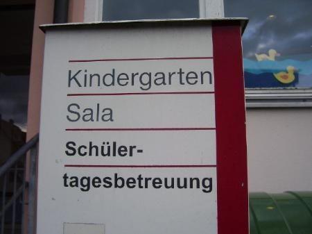 Planänderung für Kindergarten Sala: Umzug erst Ende des Kindergartenjahres.