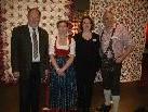 v.l. Bürgermeister Werner Huber, Helen Heaney (Patchwork Gilde Austria), Monika Armellini (Ländle Quilterinnen) & Erich Steinbach