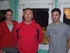 Coach Franz Sturm (Mitte) mit den Torschützen Christian Gmeiner (li.) und Gabriel Pohl. Coach Franz Sturm (Mitte) mit den Torschützen Christian Gmeiner (li.) und Gabriel Pohl.