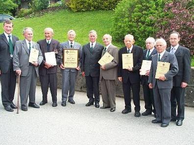 Mitglieder des Kameradschaftsbundes Lingenau