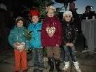 v.l. Anna-Lena, Raphael, Ronja & Claudia sah man die Vorfreude auf Weihnachten an.