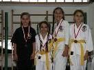 Die Mädchen des Karate Club Lustenau erfolgreich beim Nikolaus-Turnier in Feldkirch.