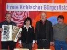 Eduard und Margot Klammer, Hans Knünz und Elmar Meusburger machten sich für eine "Freie Koblacher Bürgerliste" stark.