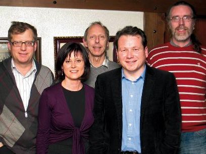 Franz Haid, GR Carina Tschann, Bürgermeisterkandidat Harald Witwer, Vize-Bgm. Franz Haid, GR Carina Tschann, Bürgermeisterkandidat Harald Witwer, Vize-Bgm.