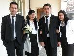 Hochzeit von Hasret und Ziya Herdem im Bild mit den Trauzeugen.