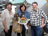 Anita Frick, Cornelia Luz, Anton Gantner bei Preisübergabe Anita Frick, Cornelia Luz, Anton Gantner bei Preisübergabe