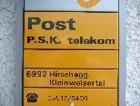 Das Postamt Hirschegg wird Ende des Jahres geschlossen.