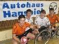 Die siegreichen Höchster Radballer fahren zur Junioren EM nach Deutschland.