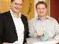 Gerhard Martin und Edgar Nesensohn bei der Bürgermeister - und Gemeinderatswahl in Dafins