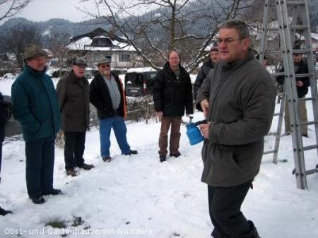 Teilnehmer am Winterschnittkurs Teilnehmer am Winterschnittkurs