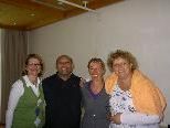 v.li. Monika Rietzler, Denzo, Monika Huber und Ida Kelarova v.li. Monika Rietzler, Denzo, Monika Huber und Ida Kelarova