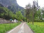 Der Steckenweg Richtung Hohenems ist trotz Nichtaufscheinen auf der Wanderkarte, ein beliebter Fußweg.
