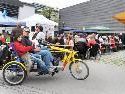 Die Lebenshilfe Hard-Rheindelta mit dem Elektrofahrrad für zwei beim Mai-Markt der WIF Fußach. Die Lebenshilfe Hard-Rheindelta mit dem Elektrofahrrad für zwei beim Mai-Markt der WIF Fußach.