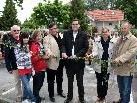 Die Naturkneippanlage bei der Schule Mittelweiherburg wurde zu einer Augenweide Die Naturkneippanlage bei der Schule Mittelweiherburg wurde zu einer Augenweide