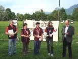 Ewald Kühne, Regina Angerer, Chris Kessler und Sandra Mathis mit Bürgermeister Werner Huber Ewald Kühne, Regina Angerer, Chris Kessler und Sandra Mathis mit Bürgermeister Werner Huber