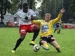 Wilfried Domoraud erzielte im Abschiedsspiel für Dornbirn kein Tor. Wilfried Domoraud erzielte im Abschiedsspiel für Dornbirn kein Tor.