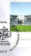 Briefmarke der Deutschen Post zur WM 2006