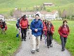 Das Vorarlberger Pilgerteam auf dem Weg nach Einsiedel.