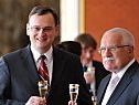Der neue Premier Necas und Staatspräsident Klaus Der neue Premier Necas und Staatspräsident Klaus
