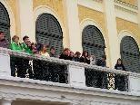 Die Schüler im Schloss Schönbrunn
