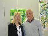 Direktor Heinz Tinkhauser mit Jutta Hartmann (Raiba) Direktor Heinz Tinkhauser mit Jutta Hartmann (Raiba)