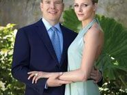 Fürst Albert II und seine Verlobte Charlene Wittstock Fürst Albert II und seine Verlobte Charlene Wittstock