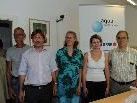 Thomas Vogel, Bgm. Maierhofer, die Poststellenleiterinnen Helga Mader und Christina Pröll sowie Eugen Gabriel. Thomas Vogel, Bgm. Maierhofer, die Poststellenleiterinnen Helga Mader und Christina Pröll sowie Eugen Gabriel.