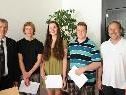 vlnr: Dir. Robert Sturn, Pius Jungblut, Emily Achberger, René Bickel, Dir. Mag. Klemens Voit vlnr: Dir. Robert Sturn, Pius Jungblut, Emily Achberger, René Bickel, Dir. Mag. Klemens Voit