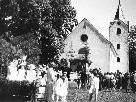 1950 gab es in Fellengatter ein Volksfest, als drei neuen Glocken eingeweiht werden konnten