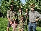 Familie Kohler mit "Ihne" Friedl wieder im Tal. Familie Kohler mit "Ihne" Friedl wieder im Tal.