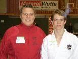 Michael Greiter mit seinem Trainer Patrick Rusch Michael Greiter mit seinem Trainer Patrick Rusch