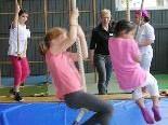 Spaß, Spiel und sportliche Betätigung beim Kinderturnen mit Sibylle Bobleter.