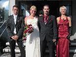 Bianca Kern und Thomas Huber haben auf dem Standesamt in Thüringen geheiratet