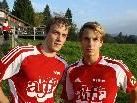 Die Lingenauer Torschützen: Mathias Popiel und Simon Fuchs Die Lingenauer Torschützen: Mathias Popiel und Simon Fuchs