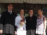 Verena Illmer und Andreas Buda haben auf dem Standesamt in Thüringen geheiratet