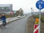 Bild: Die neue Radwegautobahn an der Gemeindegrenze zwischen Feldkirch und Rankweil.