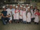 Die Kinder hatten beim Bäcker Walter Stüttler viel Spaß.