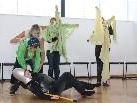 Die Schüler schlüpften begeistert in verschiedene Rollen. Die Schüler schlüpften begeistert in verschiedene Rollen.