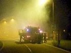 Einsatz der Feuerwehr im stark verrauchten Tschámbreutunnel. Einsatz der Feuerwehr im stark verrauchten Tschámbreutunnel.