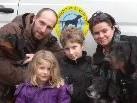 Ein Herz und eine Seele: Familie Eberharter mit ihren Hunden.