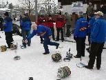 Eisstocksport vom Feinsten am Samstag in Rankweil.