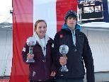 Katrin Ibele und Thomas Steu wurden im Gesamtweltcup Dritte.