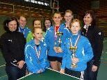 Die erfolgreichen Nenzinger Sport-Mittelschülerinnen. Die erfolgreichen Nenzinger Sport-Mittelschülerinnen.
