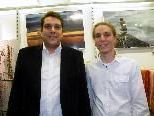 Fotokünstlers Johannes Bildstein konnte auch Bürgermeister Harald Köhlmeier zur Vernissage begrüßen Fotokünstlers Johannes Bildstein konnte auch Bürgermeister Harald Köhlmeier zur Vernissage begrüßen