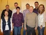 Der neue Vorstand: v.l.n.r.: Corinna Elsler, Michael Gasser, Michael Ebnicher (Obmann), Birgit Albrich, Michael Köb, Kpm. Thomas Haas, Wolfgang Schertler, Bianca Fetz Der neue Vorstand: v.l.n.r.: Corinna Elsler, Michael Gasser, Michael Ebnicher (Obmann), Birgit Albrich, Michael Köb, Kpm. Thomas Haas, Wolfgang Schertler, Bianca Fetz