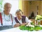Anneliese und Fritz Wildner in schöner Harmonie nach 70 Ehejahren.