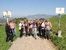 Die Wandergruppe bei der Grenzüberschreitung von Vorarlberg nach Liechtenstein Die Wandergruppe bei der Grenzüberschreitung von Vorarlberg nach Liechtenstein