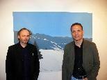Galerist Marxx Bosch mit Künstler Stefan Rüesch