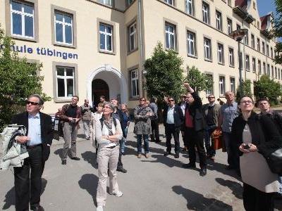 23 Interessierte folgten der Einladung von Vision Rheintal sich über die innovative Stadtentwicklung in Tübingen zu informieren.