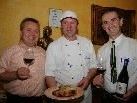 Meistermetzger Gerold Hosp, Küchenchef Leo Moosbrugger und Sommelier Victor Dusaj präsentieren den Hauptgang. Meistermetzger Gerold Hosp, Küchenchef Leo Moosbrugger und Sommelier Victor Dusaj präsentieren den Hauptgang.